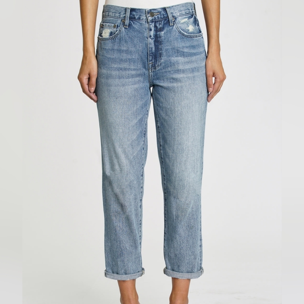 Pistola Presley High Rise Relaxed Roller Jeans in Fusion Size 27